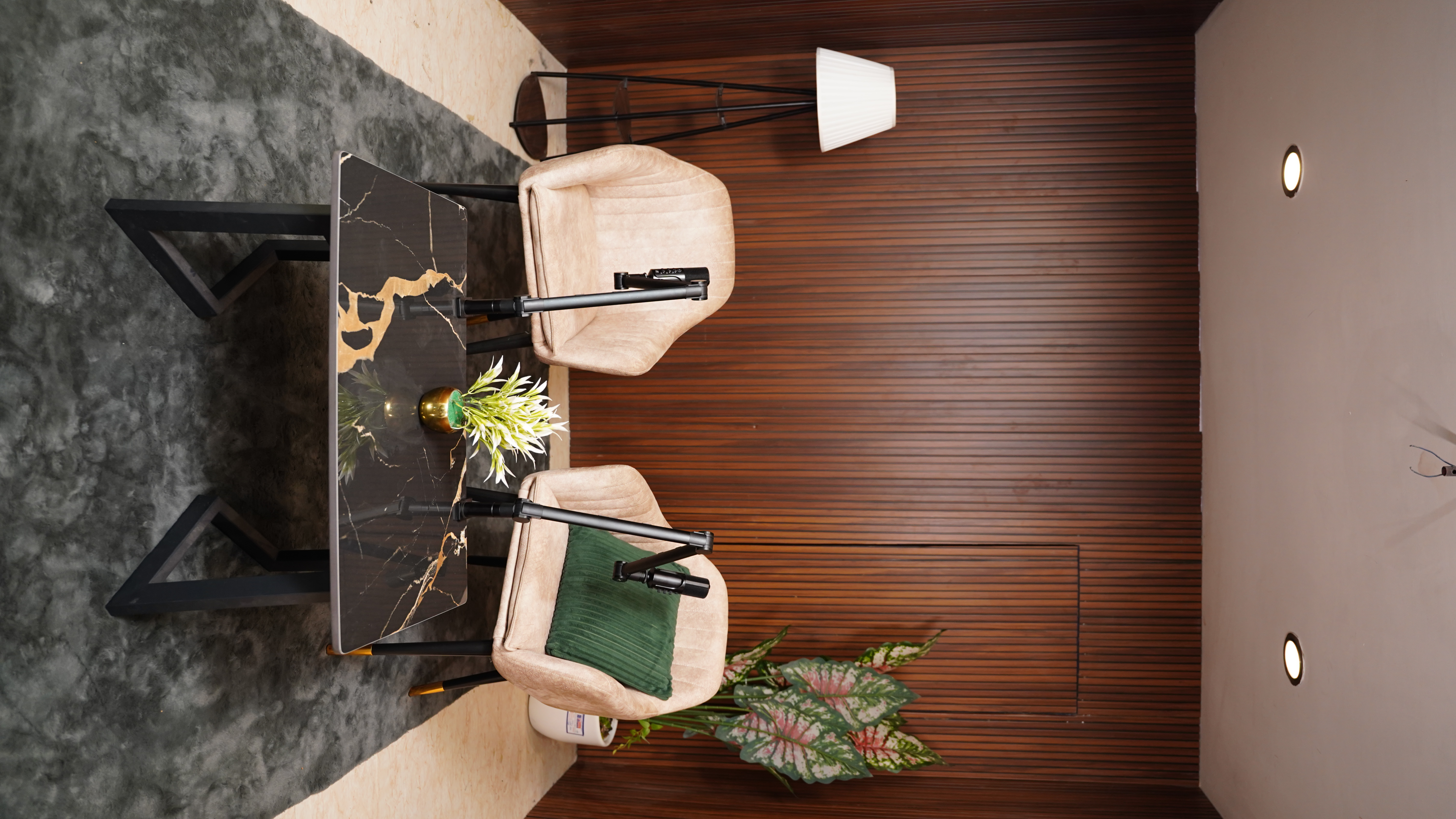 CT25 studio aerial view interview set Chennai