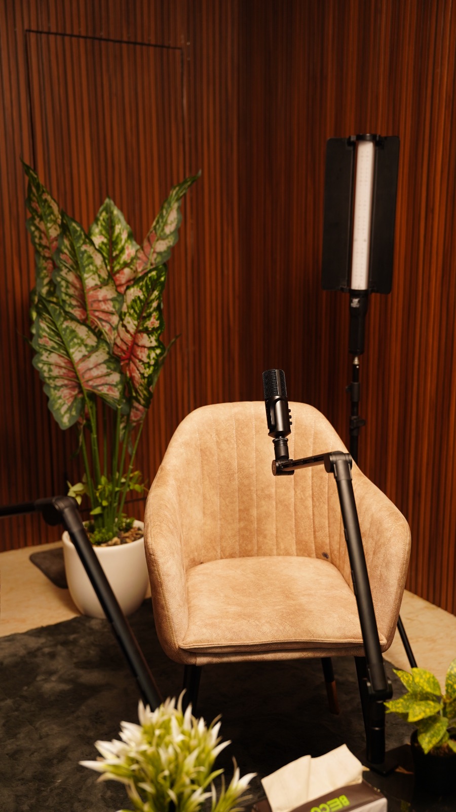 Sennheiser Profile podcast microphone at CT25 podcast studio Chennai